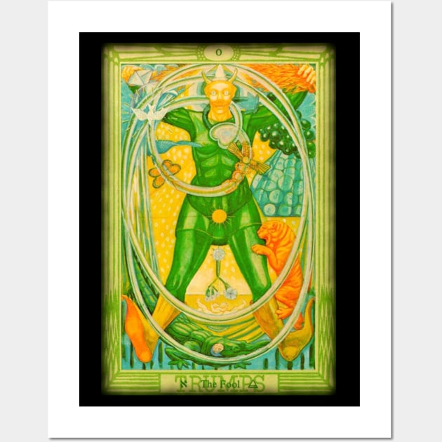 Thoth Tarot - O - The Fool. Wall Art by OriginalDarkPoetry